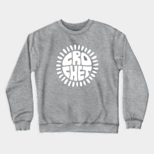 Crochet Sun (white) Crewneck Sweatshirt